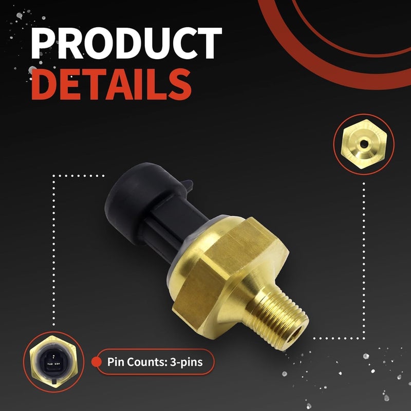 OXCANO DPFE3 EBP Exhaust Back Pressure Sensor 4C3Z-9J460-A Compatible with Ford 94-04 7.3L 6.0L Powerstroke, 7.3L 94-03 International Navistar T444E, 8.7L 7.6L 98-03 International Navistar DT530 - Image 4